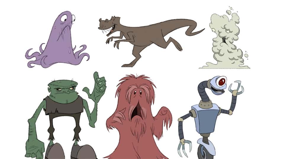آموزش پایه های انیمیشن: طراحی شخصیت های کارتونی 