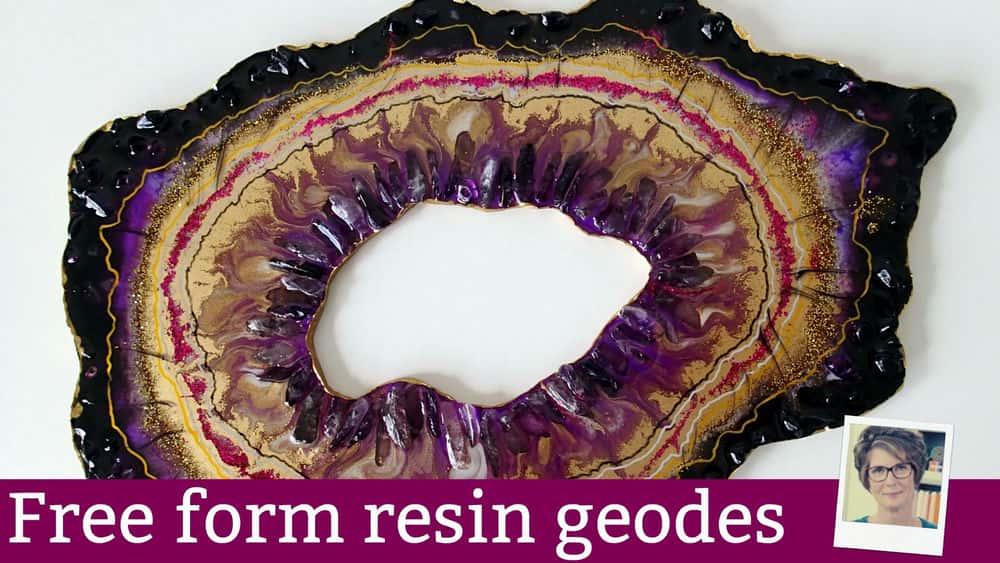 آموزش Freeform Resin Geodes: مجسمه های رزین جامد و آثار هنری شبیه طبیعت بسازید
