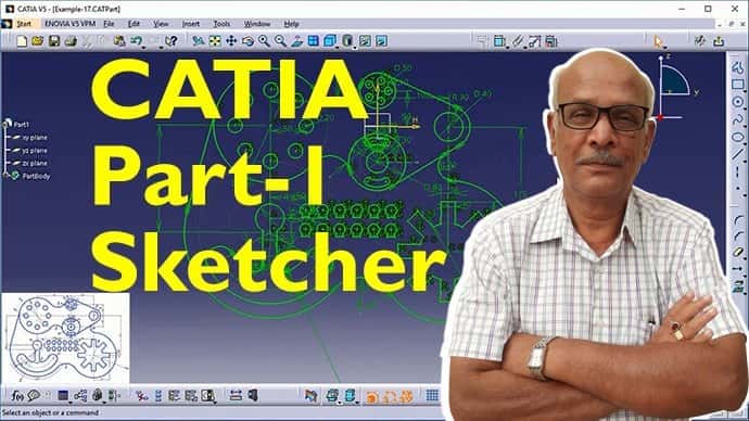 آموزش CATIA Pro Training - Part 1: Sketcher Workbench