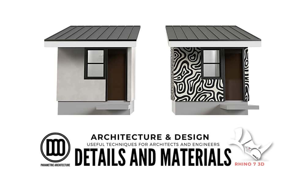 آموزش جزئیات و مواد بیرونی سه بعدی راینو برای مدل سازی معماری