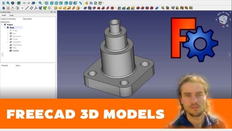آموزش Freecad CAD مدل های سه بعدی شما را ایجاد می کند