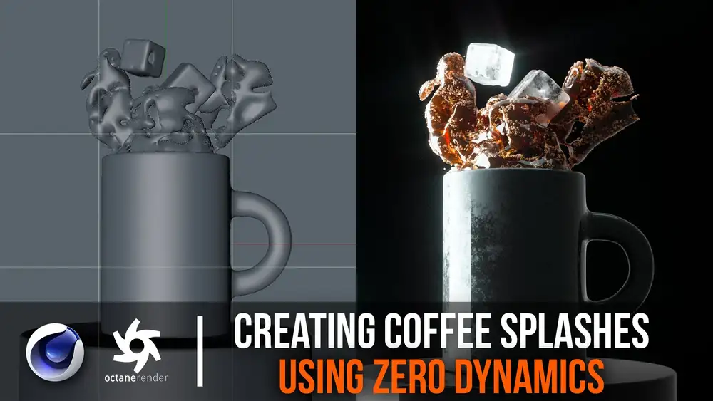 آموزش ایجاد اسپلش های قهوه با استفاده از Zero Dynamics