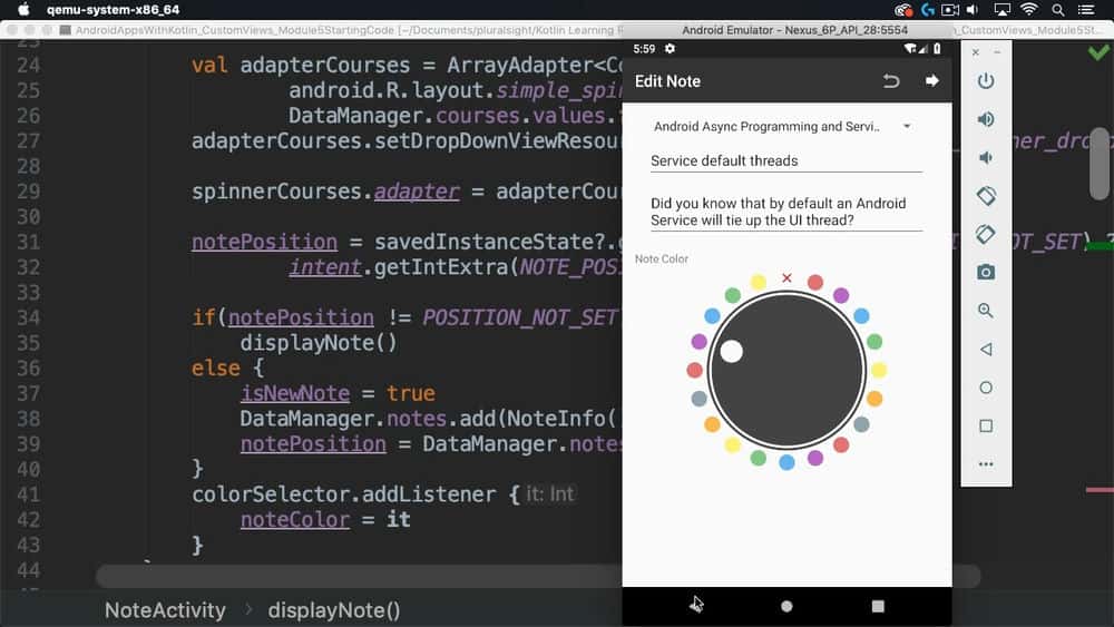 آموزش برنامه های Android با Kotlin: بازدیدهای سفارشی 