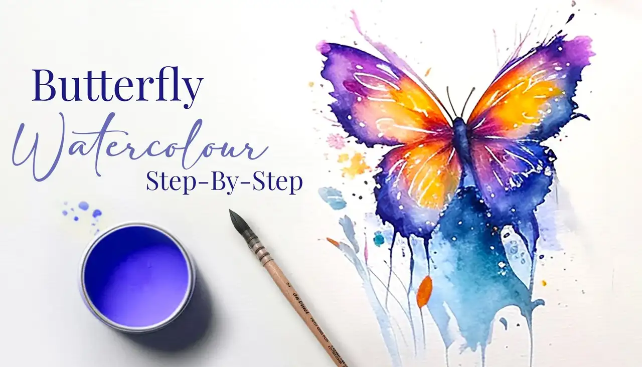 آموزش بال های آبرنگ: خلاقیت خود را آزاد کنید و پروانه های رسا رنگ کنید