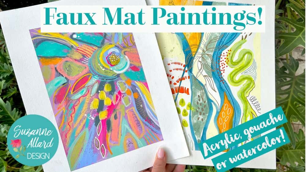 آموزش دو خلاصه "Faux Mat" را نقاشی کنید!