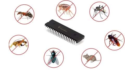 آموزش ردیاب حشرات میکروکنترلر PIC 