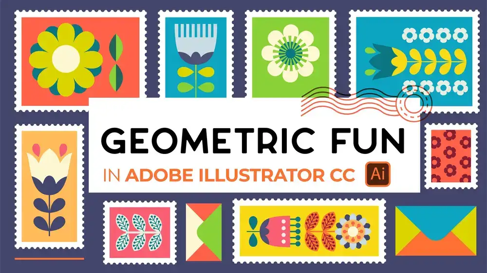 آموزش ایجاد اشکال هندسی ساده در Adobe Illustrator CC