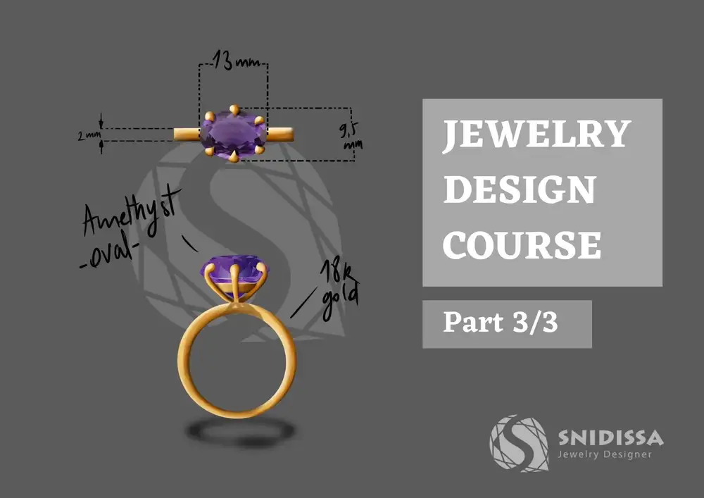 آموزش دوره طراحی جواهرات - نقاشی دیجیتال (قسمت 3/3)