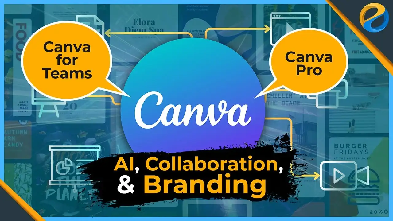 آموزش ویژگی‌های Canva Pro و Team: هوش مصنوعی، همکاری و برندسازی