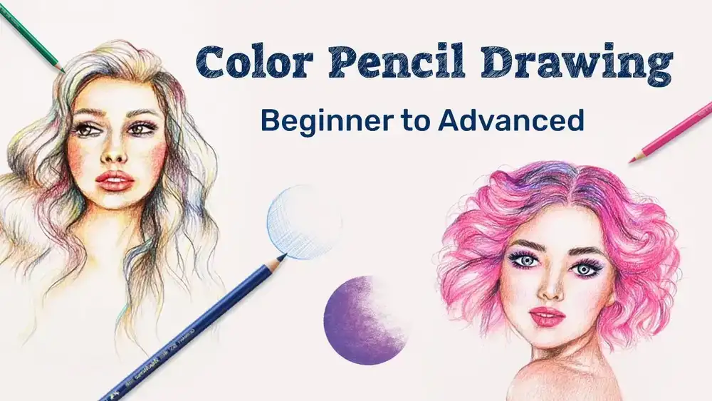 آموزش طراحی با مداد رنگی: مبتدی تا پیشرفته