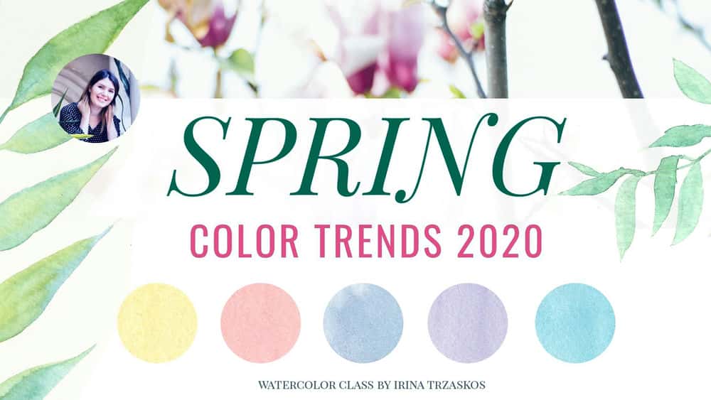 آموزش گرایش‌های رنگی بهار: ترکیب طرح‌های رنگی رایج در آبرنگ را بیاموزید