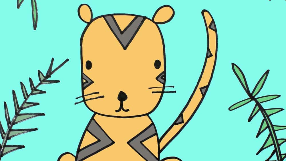 آموزش کارتون برای بچه ها: چگونه 4 حیوان سافاری را گام به گام بکشیم