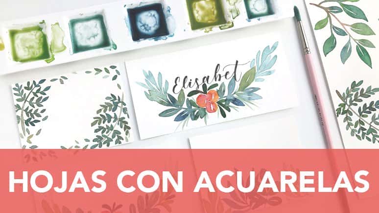 آموزش Pintar Hojas con Acuarelas - برگهای آبرنگ (کلاس اسپانیایی)