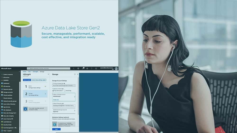 آموزش Microsoft Azure Developer: پیاده سازی Data Lake Storage Gen2 