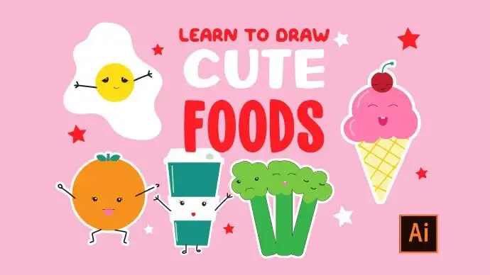 Adobe Illustrator مبتدی: آموزش کشیدن غذاهای زیبا