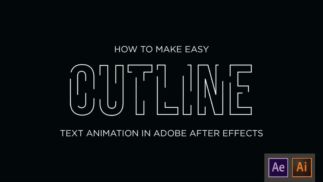 آموزش جلوه انیمیشن Easy Outline در Adobe After Effects با استفاده از Trim Paths