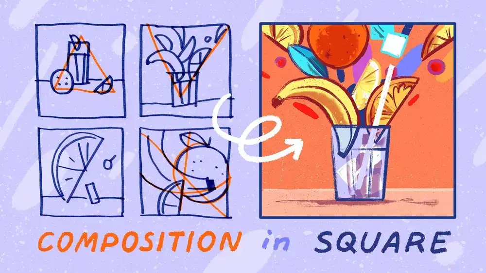 آموزش ترکیب مربع در تصویرسازی: کارهای خود را برای اینستاگرام ارتقا دهید