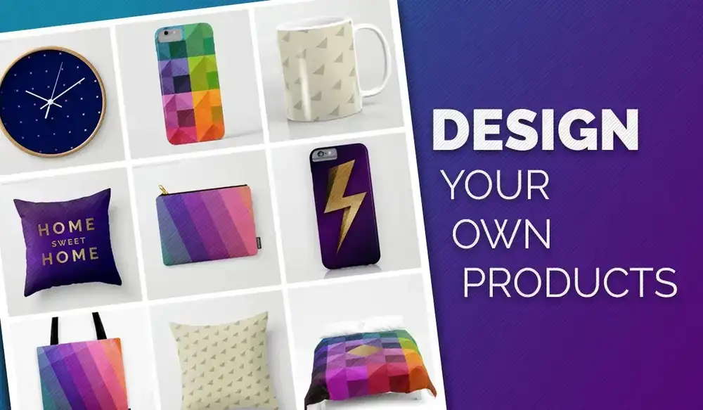 آموزش محصولات خود را طراحی کنید! الگوها، اشکال هندسی و تصاویر