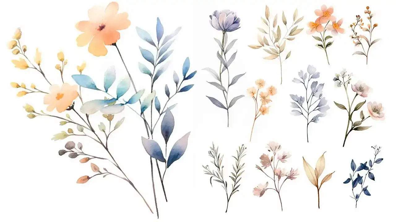 آموزش Blooming Botanicals: یک راهنمای گام به گام آسان برای نقاشی گل های آبرنگ برای مبتدیان