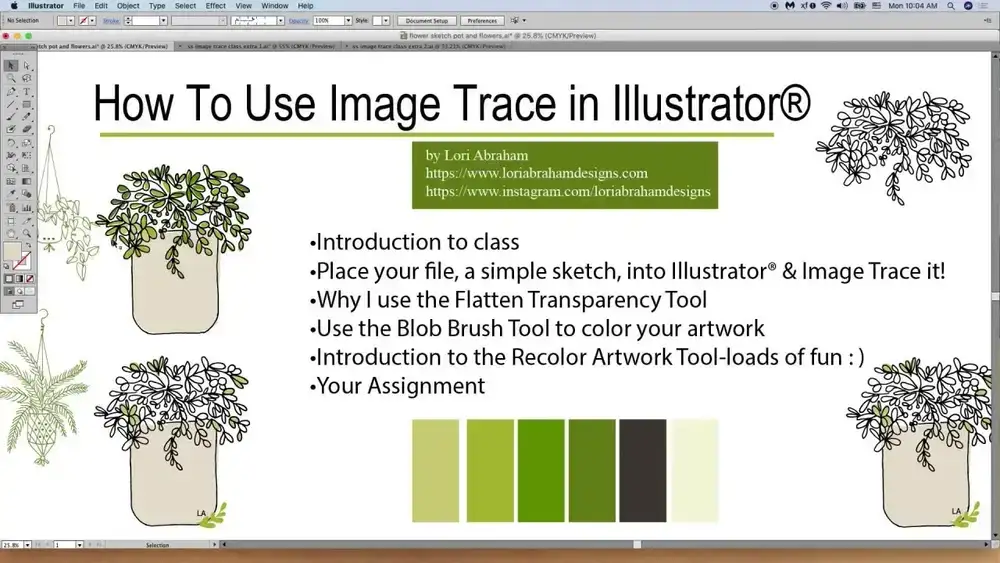 آموزش ابزار ردیابی تصویر در Adobe Illustrator