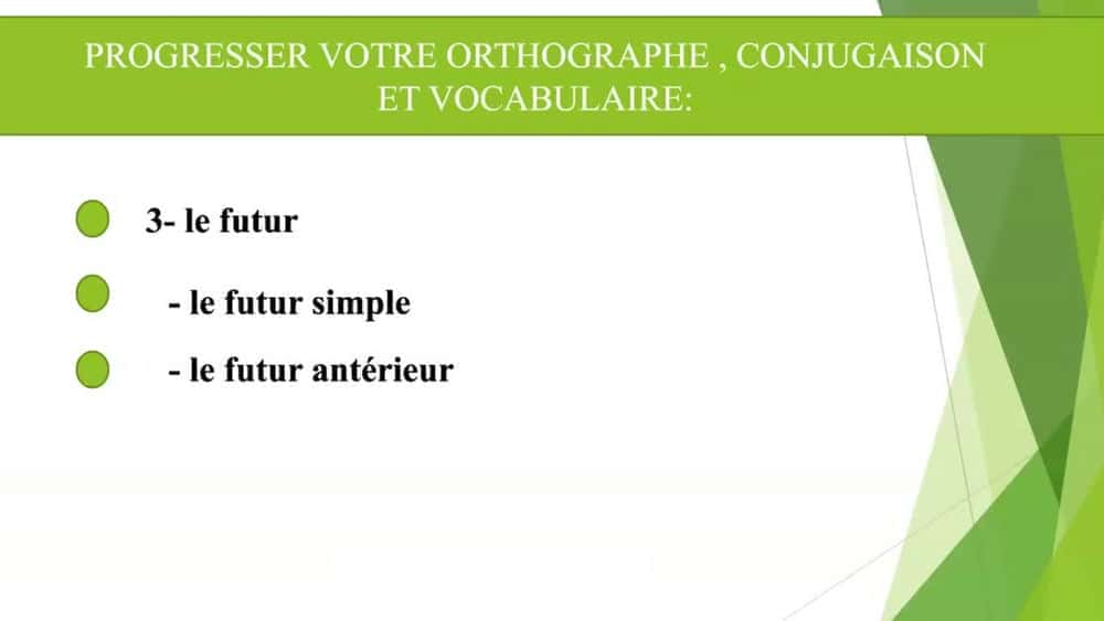 آموزش Progresser Votre Orthographe, Vocabulaire Et Conjugaison.