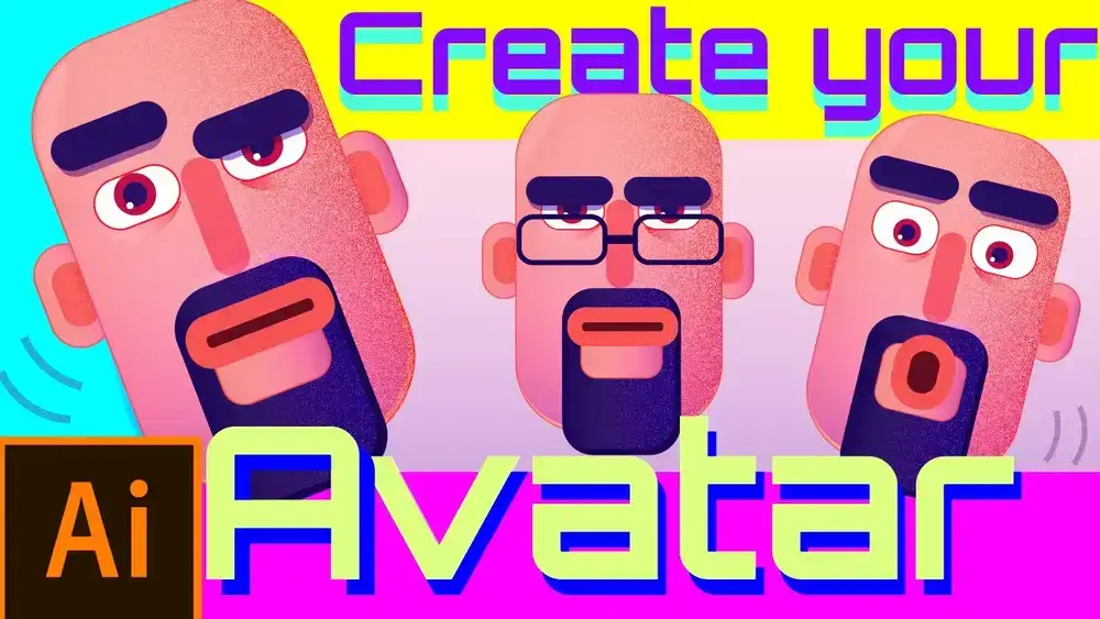 آموزش چهره های آواتار خود را با Adobe Illustrator بسازید!