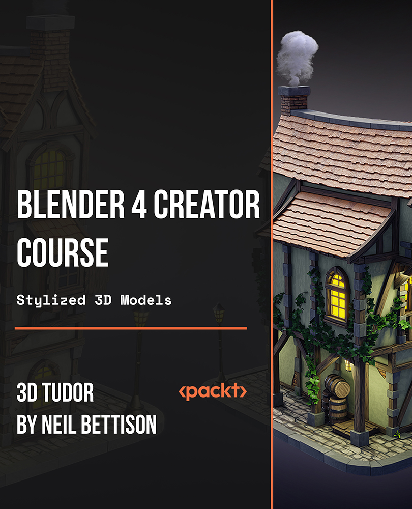آموزش مدل‌های سه‌بعدی استیلیزه‌شده دوره Blender 4 Creator [ویدئو]