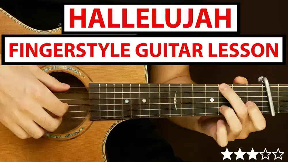 لئونارد کوهن - هاللویا | آموزش فینگراستایل گیتار (آموزش) نحوه نواختن سبک انگشتی