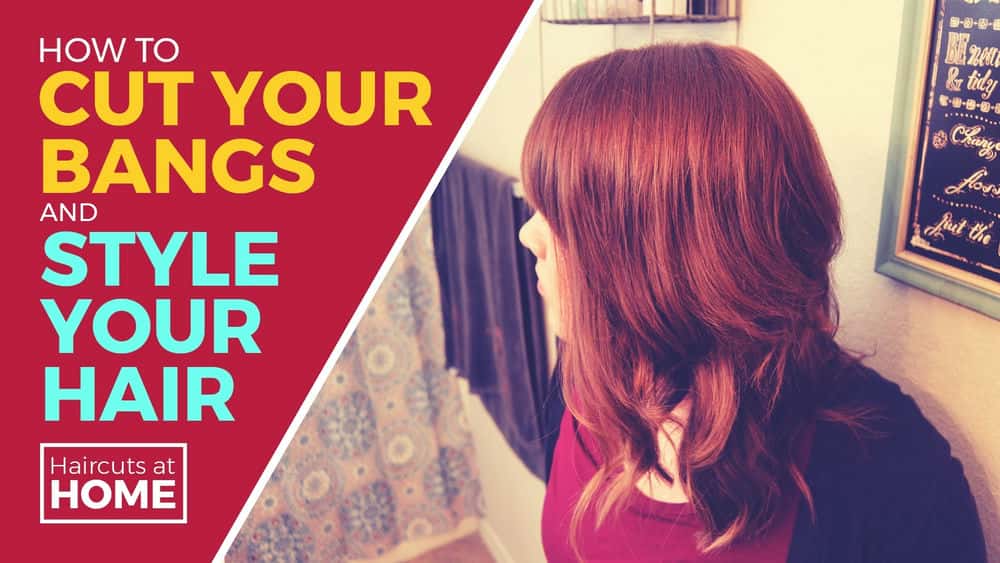 آموزش چگونه چتری های خود را کوتاه کرده و به موهای خود حالت دهید
