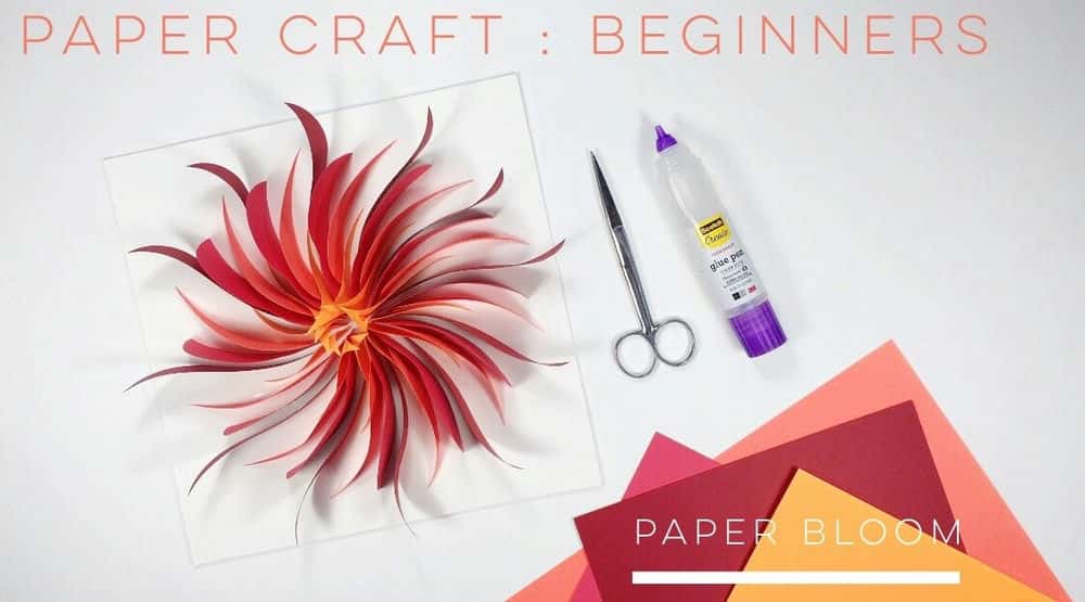 آموزش Paper Craft 101 - یک گل کاغذی سه بعدی بسازید/شکوفه