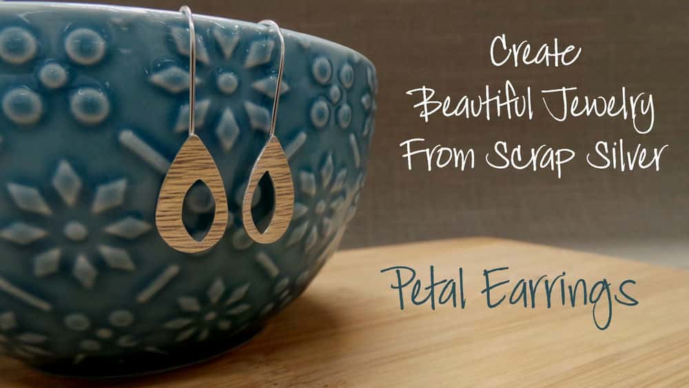 آموزش از ضایعات نقره جواهرات زیبا بسازید - گوشواره گلبرگ
