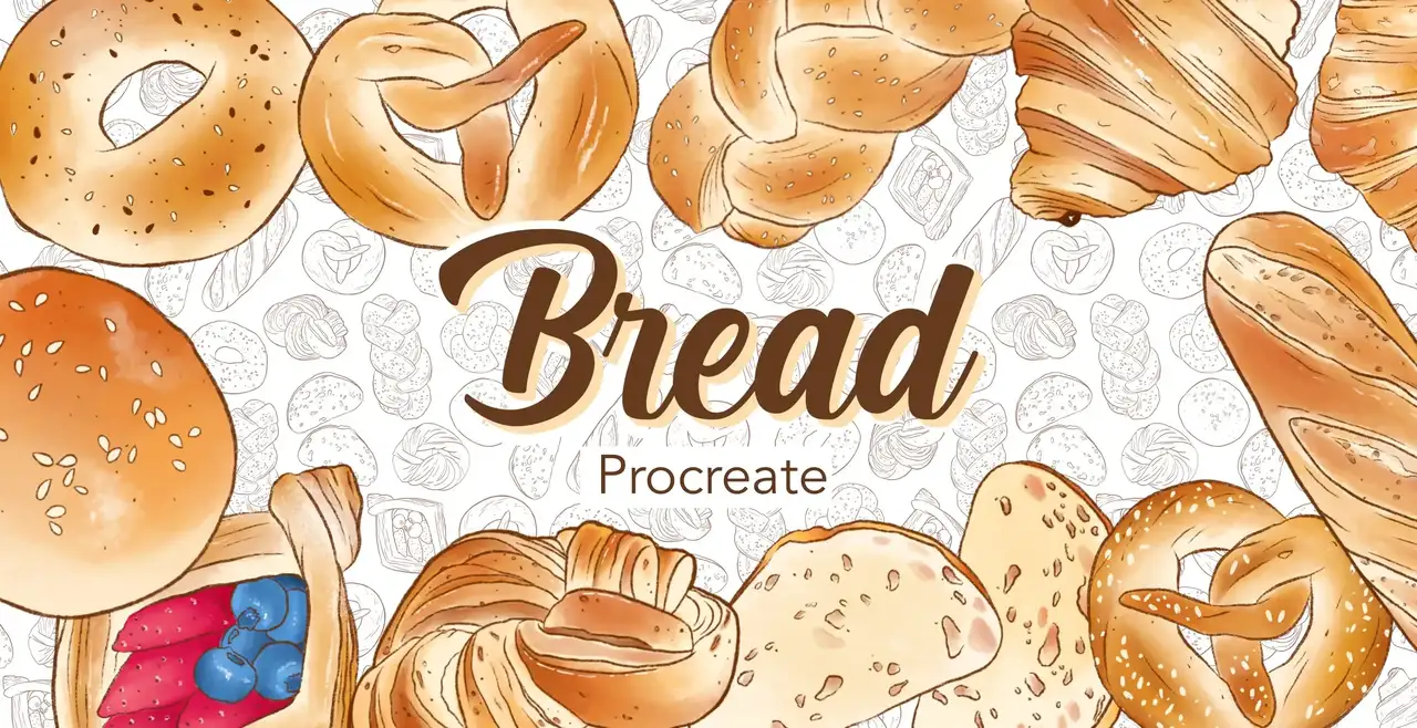 آموزش نان را در Procreate نشان دهید