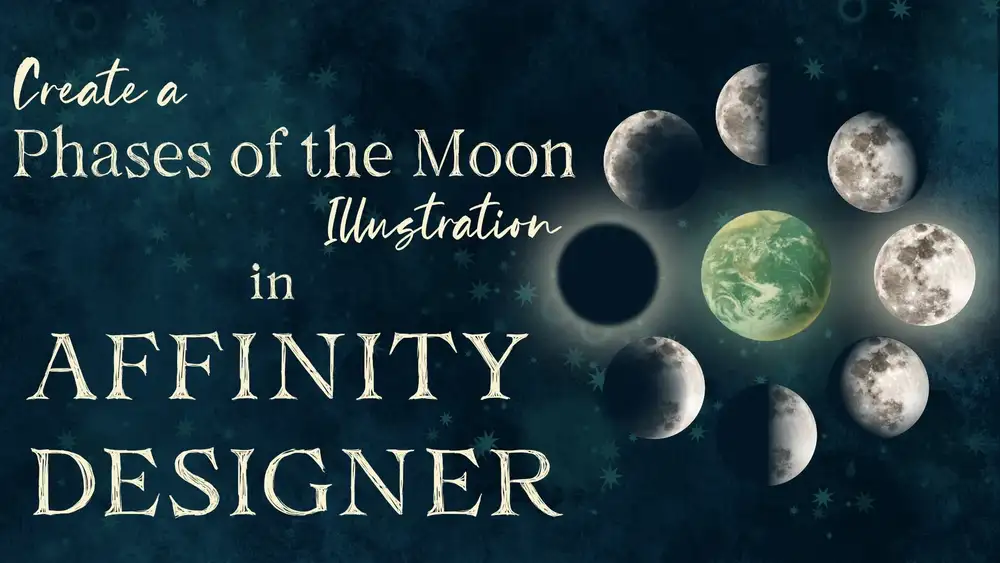 آموزش Affinity Designer برای iPad: با استفاده از ابزار شفافیت تصویر فاز ماه ایجاد کنید