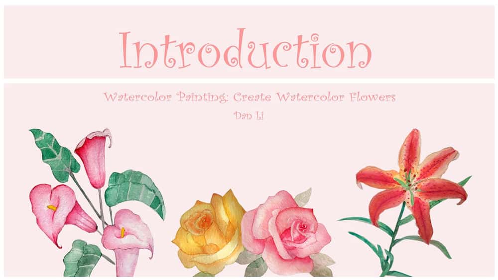 آموزش نقاشی با آبرنگ: ایجاد گل های آبرنگ