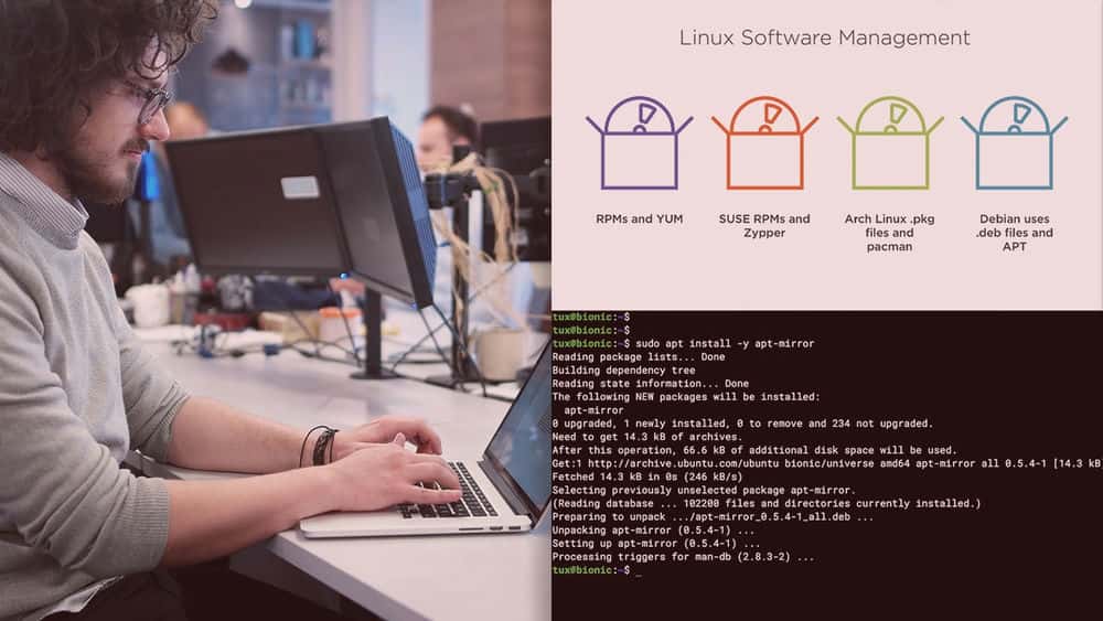 آموزش مدیریت نرم افزار در Linux با مدیریت نرم افزار دبیان 