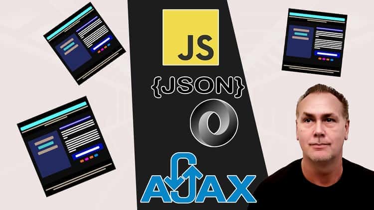 آموزش داده های جاوا اسکریپت JSON AJAX API برای صفحات وب آرایه های اشیاء