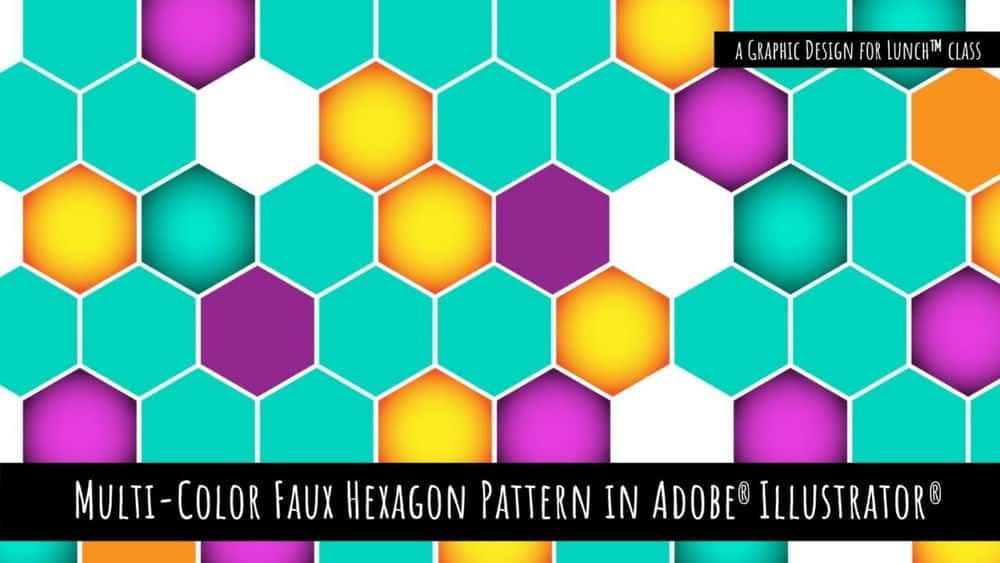 آموزش الگوی مصنوعی چند رنگ در Adobe Illustrator - طراحی گرافیکی برای کلاس ناهار