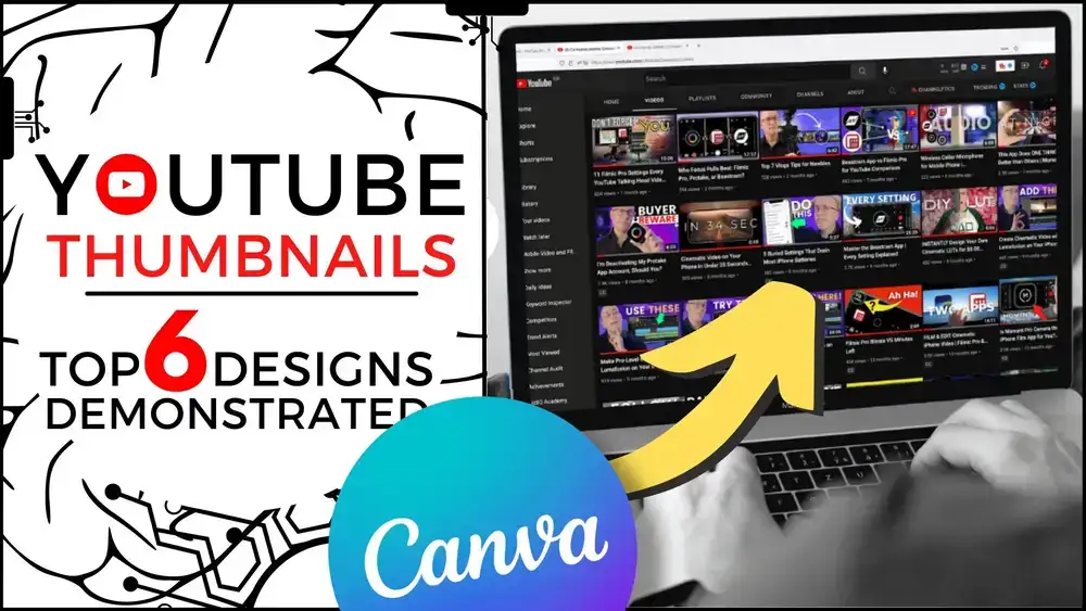 طراحی بند انگشتی ویدیوی YouTube - آموزش Canva برای مبتدیان - رایگان و آسان