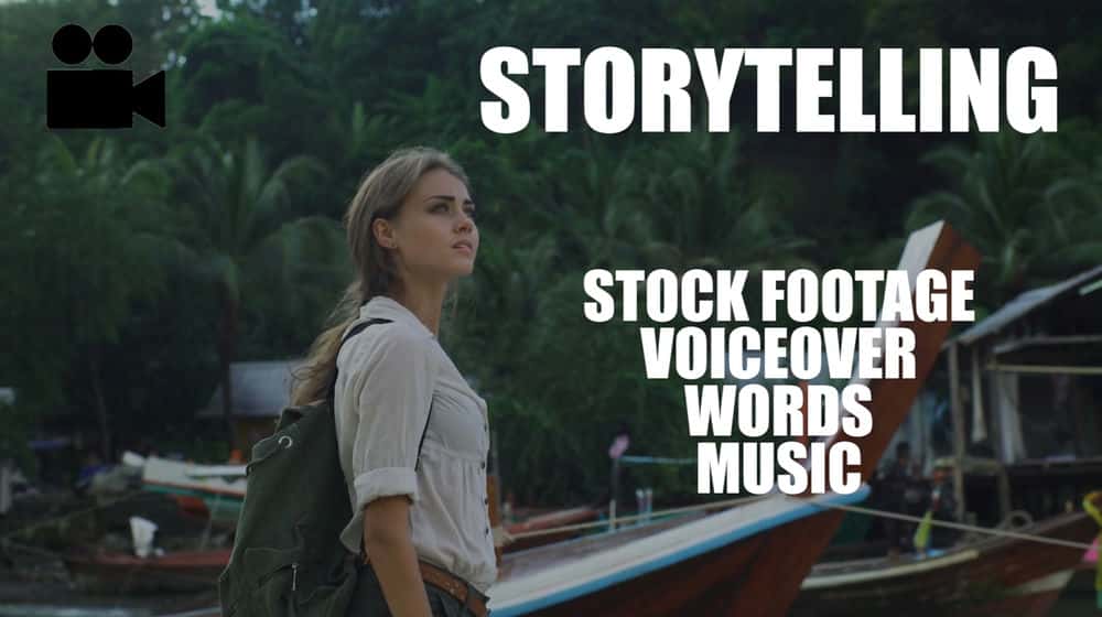 آموزش داستان سرایی تاثیرگذار - همراه با فیلم های استوک، صداگذاری و موسیقی.