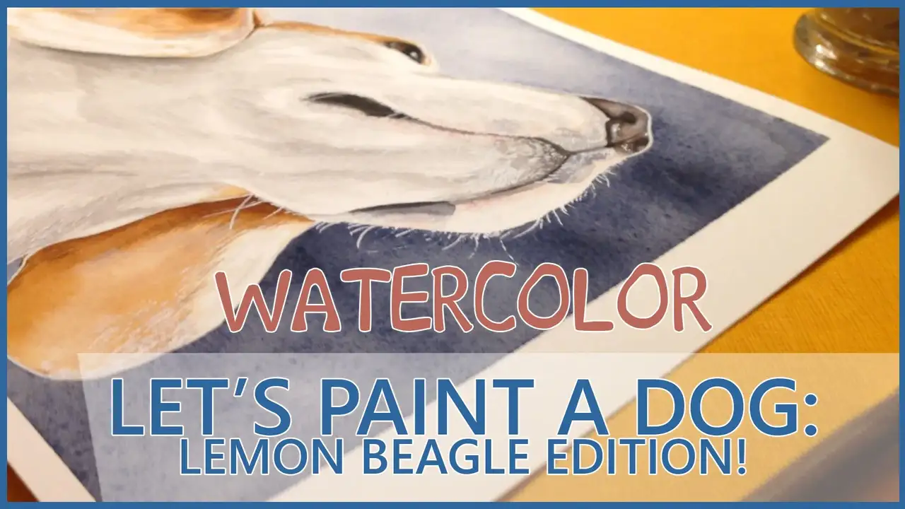 آموزش آبرنگ - Let's Paint a Dog: Lemon Beagle Edition!