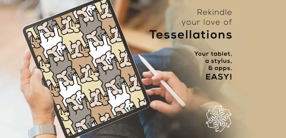 آموزش عشق خود را به M.C. Escher Tessellations، با استفاده از یک اپلیکیشن رایگان iPad، مجموعه‌های خود را بکشید