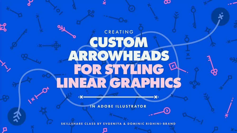 آموزش ایجاد نوک پیکان سفارشی برای استایل کردن گرافیک های برداری خطی در Adobe Illustrator