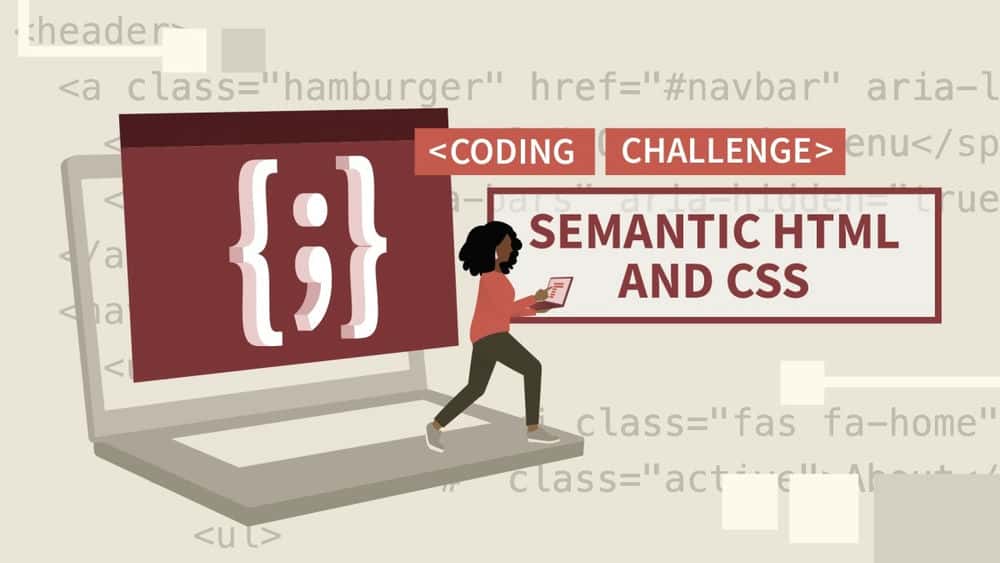 آموزش چالش های کد معنایی HTML و CSS 