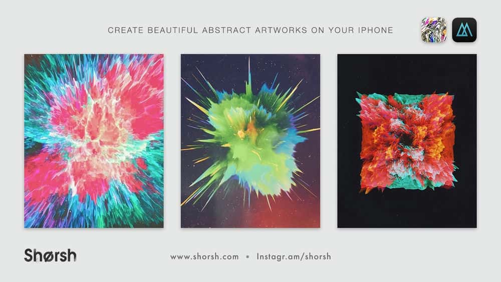 آموزش ایجاد آثار هنری انتزاعی زیبا در iPhone/iPad
