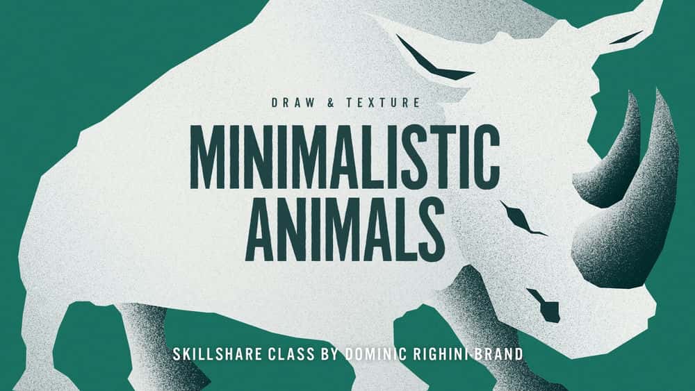 آموزش طراحی و بافت حیوانات مینیمالیست در Adobe Illustrator