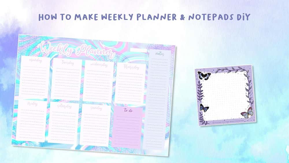 آموزش چگونه می توان برنامه ریز و دفترچه یادداشت هفتگی را DIY کرد