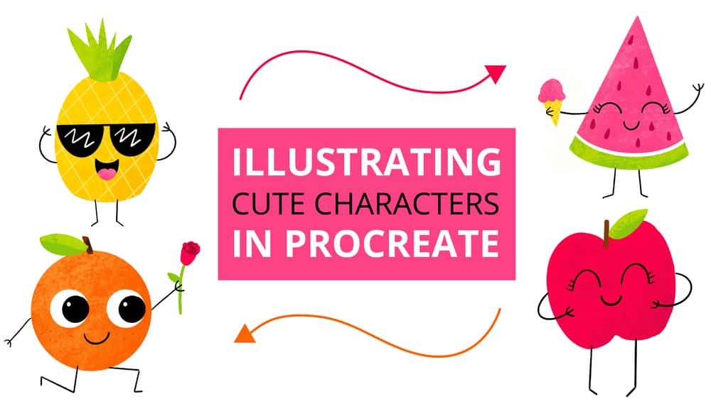 آموزش تصویرسازی شخصیت‌های زیبا در Procreate - طراحی هنری دیجیتالی سرگرم‌کننده و آسان برای مبتدیان