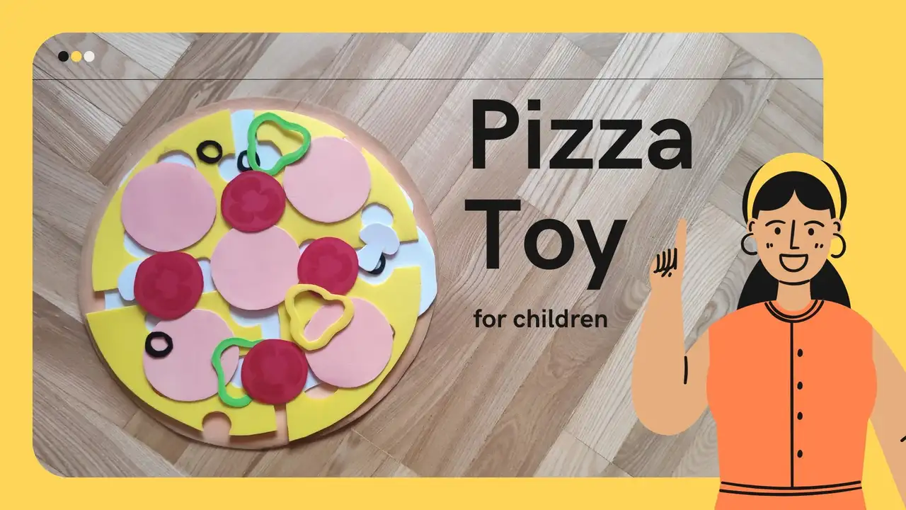 آموزش اسباب بازی پیتزا فوم ایوا برای کودکان DIY