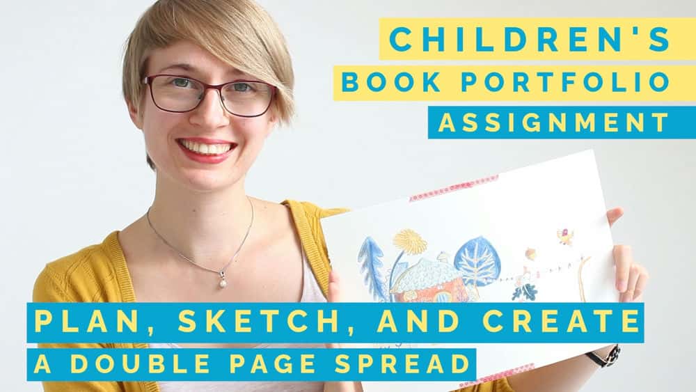 آموزش تکلیف نمونه کار کتاب کودکان: برنامه ریزی، طراحی و ایجاد یک صفحه دوتایی