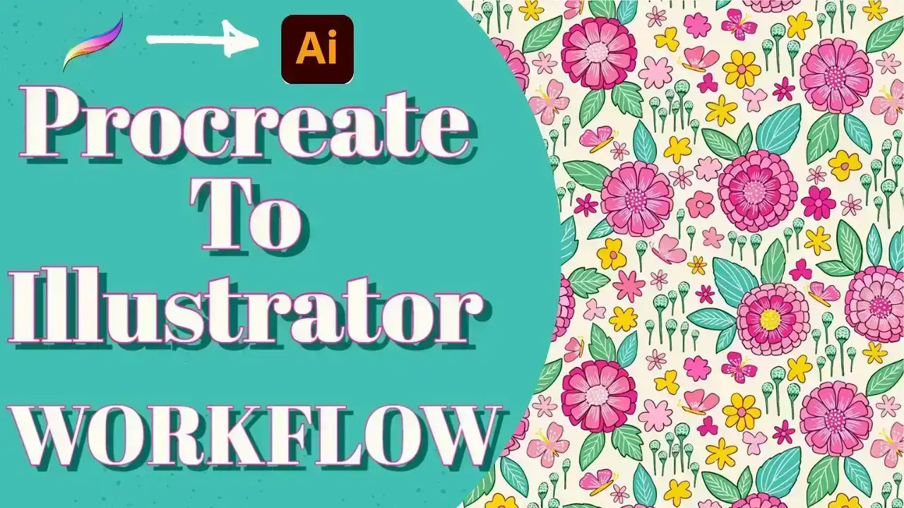 آموزش Procreate To Illustrator Workflow: Pattern Making Easy